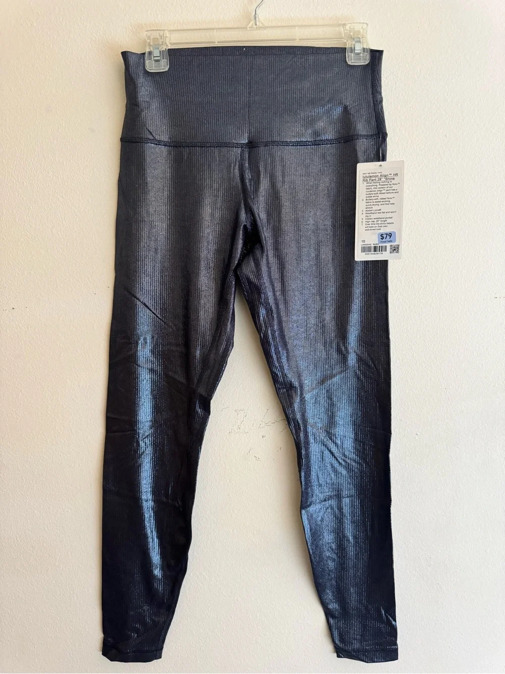 lululemon athletica align HR ribbed leggings 28” in Shine